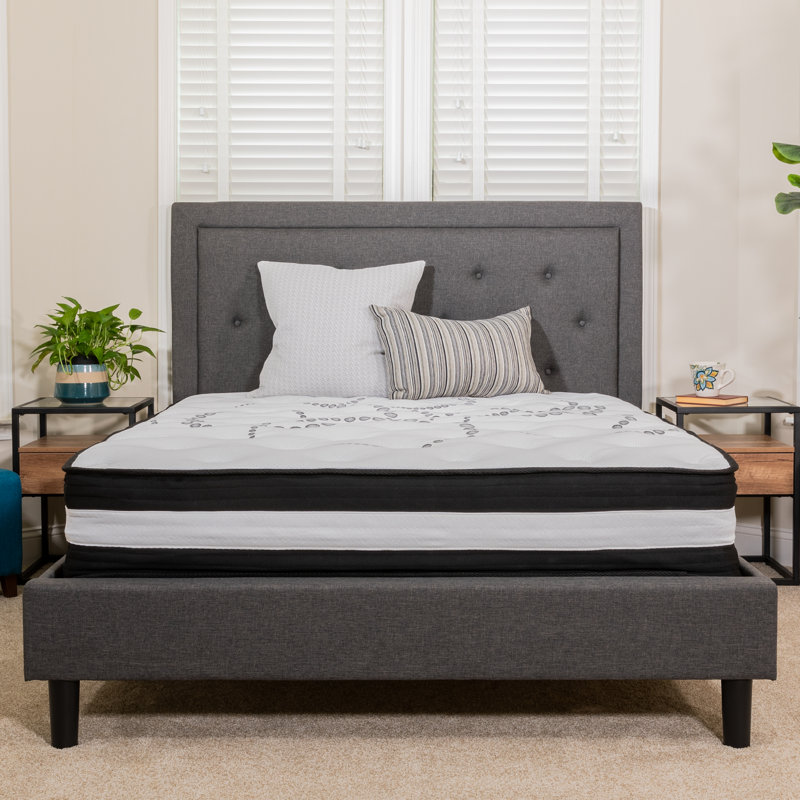 Capri Comfortable Sleep Extra Firm Pocket Spring and Foam Hybrid Mattress by Flash Furniture, 10", Full