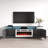 Genoveva 71" Modern TV Stand with Electric Fireplace, High Gloss Finish, Media Storage-668799342