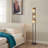 3 - Light Boho Farmhouse Rattan 63.98" Floor Lamp