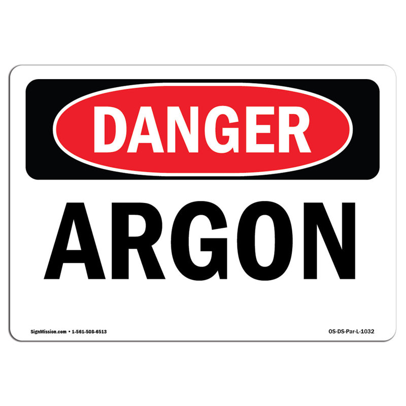 Plaque en aluminium Argon 12 x 18, H 12 po x l 18 po x P 0,1 po