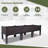 47" Rattan-style Plastic Outdoor Raised Garden Bed With Legs-1475645524