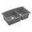 Karran Undermount Quartz Composite 32'' X 19-1/2'' 60/40 Double Bowl Kitchen Sink-35699381