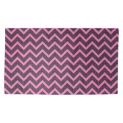 Tapis de zone mauve chevron Stephenie