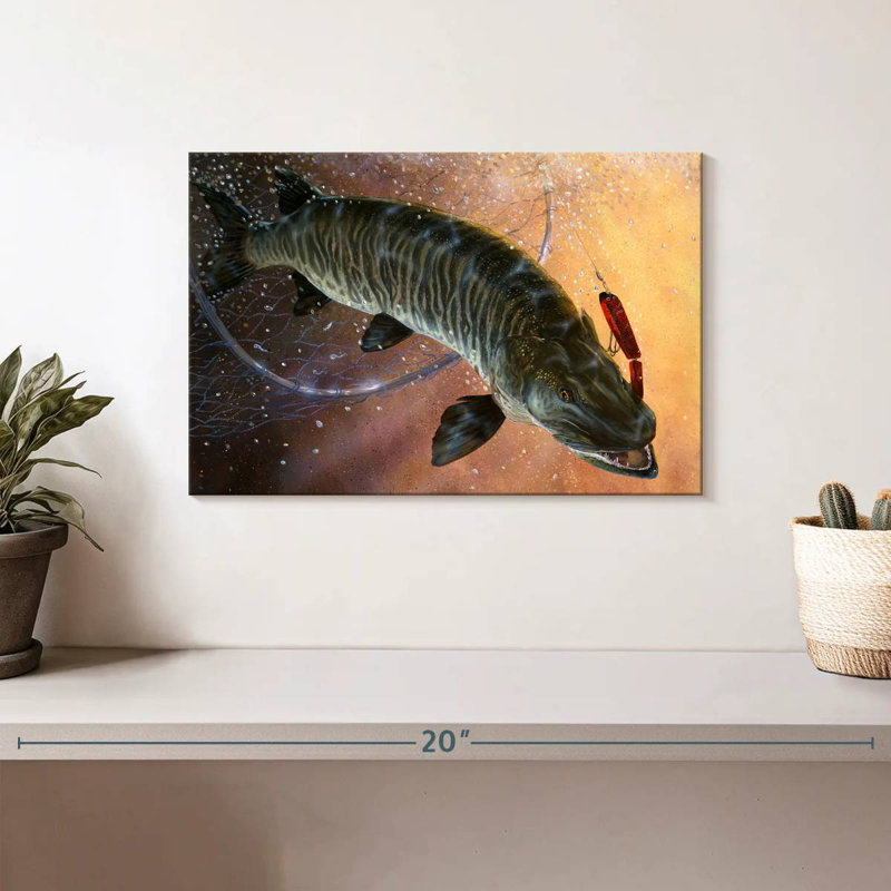 Brampt Net Muskie, 8" H x 12" W