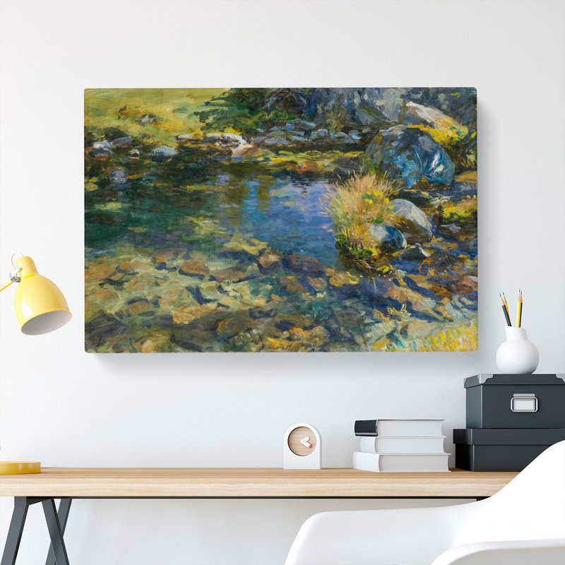 Alpine Pool by John Singer Sargent - Wrapped Canvas, 50cm H x 76cm W x 3cm D