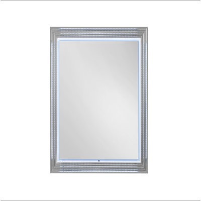 Miroir de lune en marbre avec DEL
