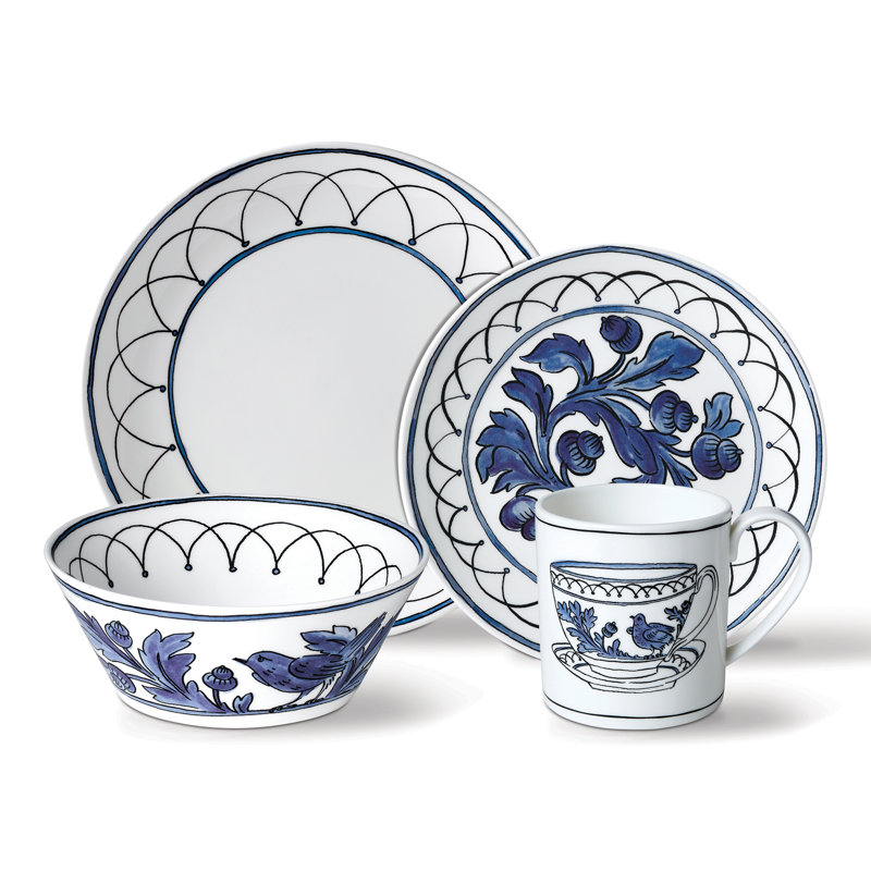 Blue Bird Bone China Dinnerware Set