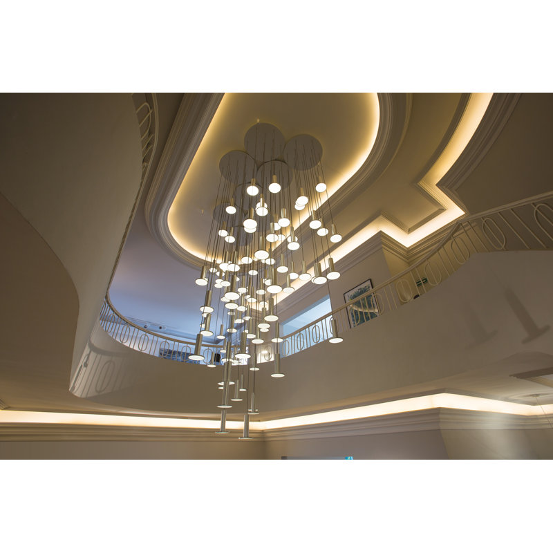 Cielo Hight Bright 13 Pendant Chandelier, White