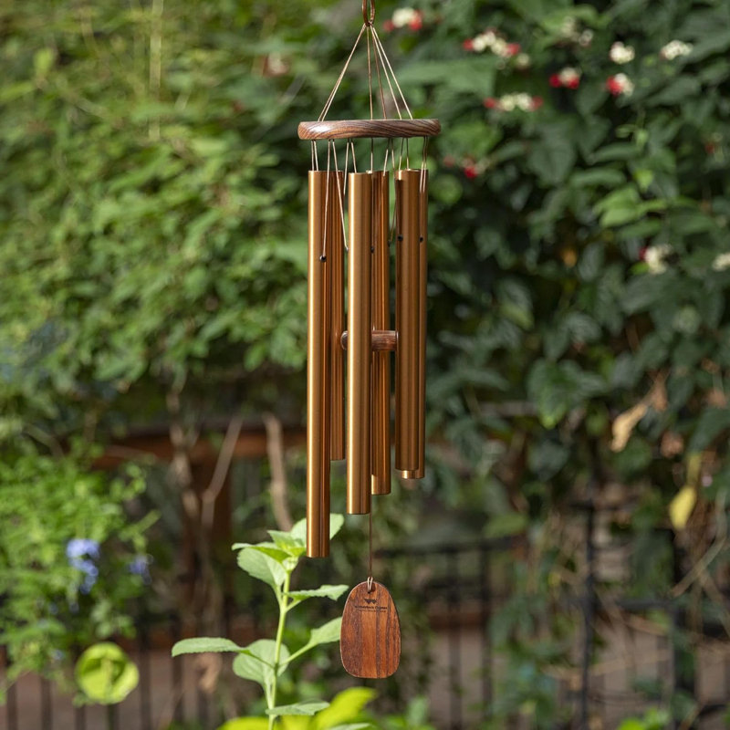 Amazing Grace Hand Tuned Chime in Bronze Finish , 24" H x 5" W x 5" D, Bronze