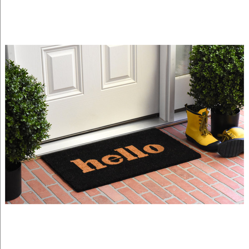 Tapis d'entrée antidérapant Artim, 1 pi 5 po x 2 pi 5 po, Noir
