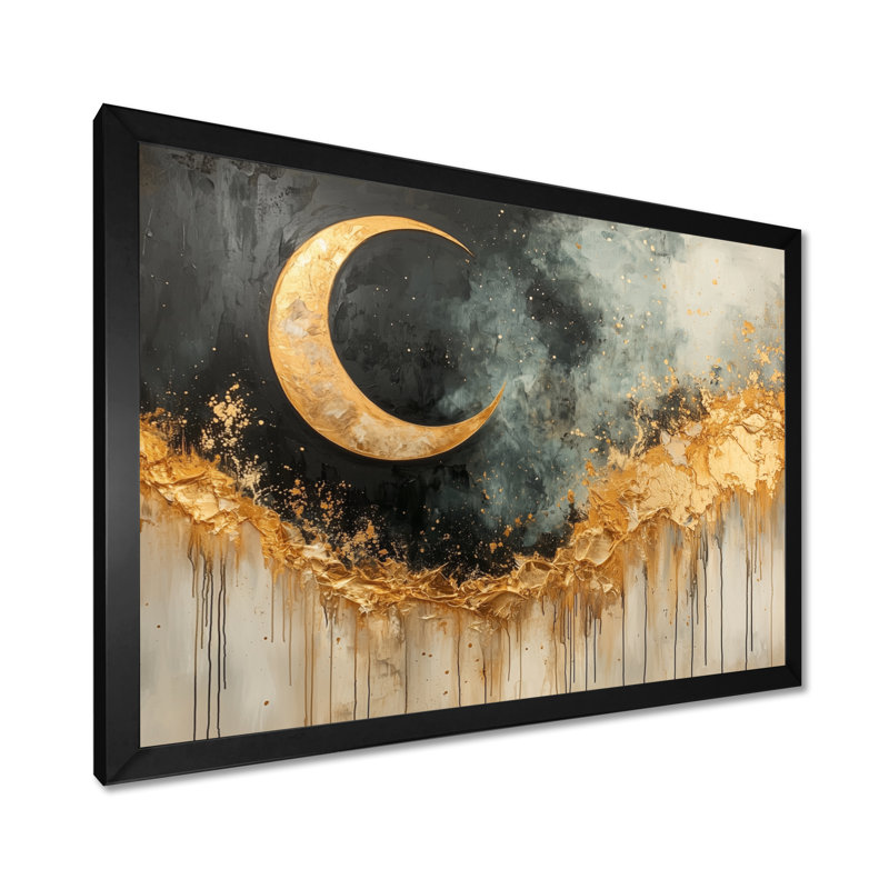 Luken - Fantasy Wall Art, H 30 po x l 40 po, Noir, noir, noir, noir, Cadre de photo unique