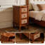 Rattan 3-Drawer Narrow Side Table