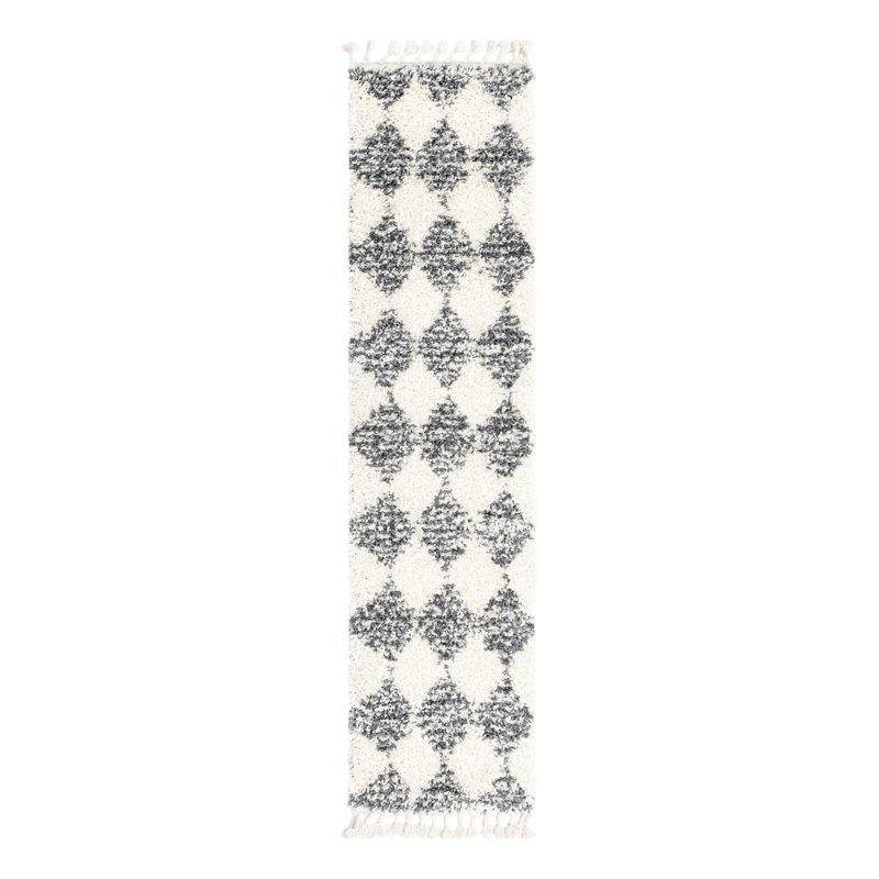 Serenity Shag Geometric Indoor Rug, Runner 2' x 8'