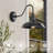 Outdoor Gooseneck Lights for Farmhouse, Matte Black Exterior Barn Light with Wall Mount for Porch-1674608490-1741128340