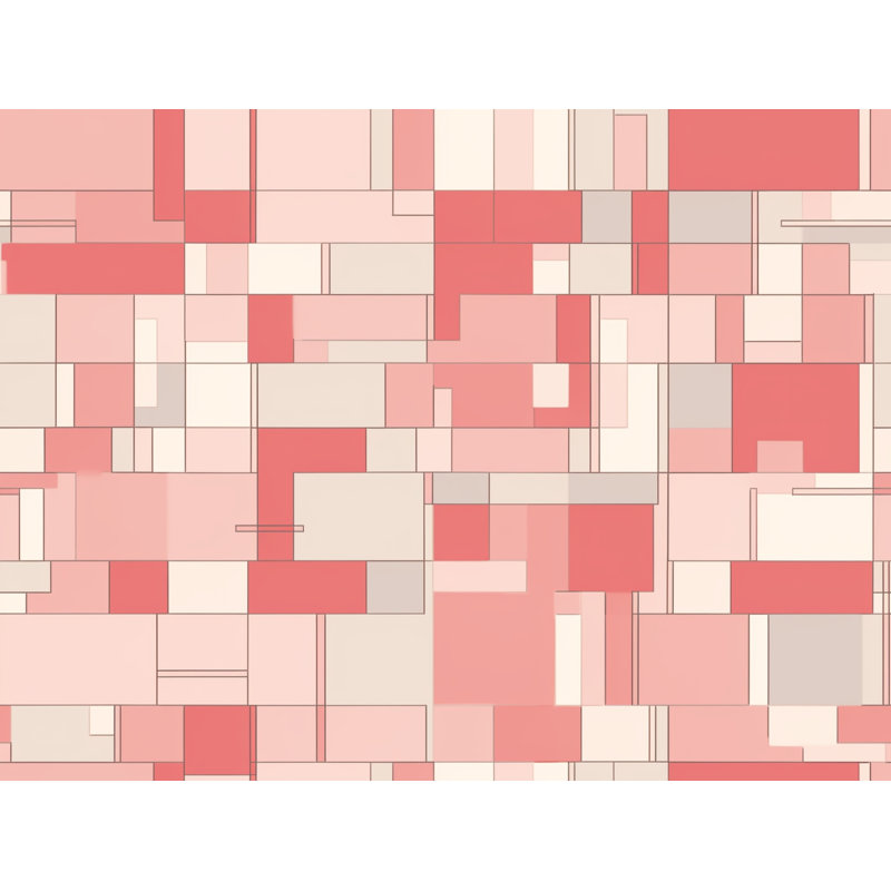 Kryslin Shower Curtain Pattern Bath Mat Bathroom Decor Pink/Red, H 73 po x l 70 po