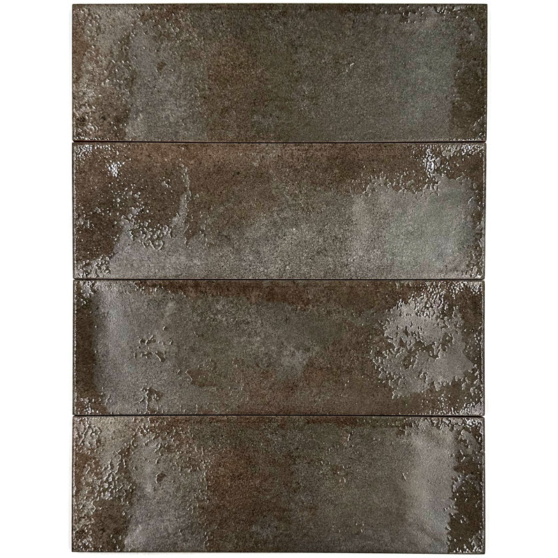 Venezia 4" x 12" Ceramic Wall Tile, Brun