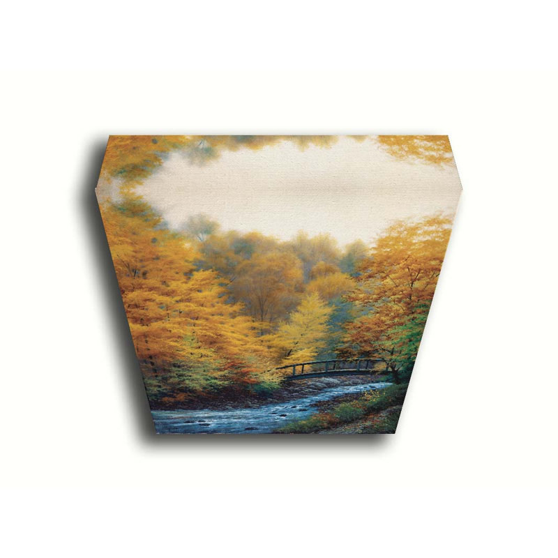 «Autumn Stream» par Charles White sur, Toile tendue, H 16 po x l 20 po x P 1,5 po