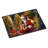Fawn Pug and Santa Claus Doormat-112753758