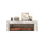 White Solid Wood TV Cabinet Fireplace-118342487-118342485