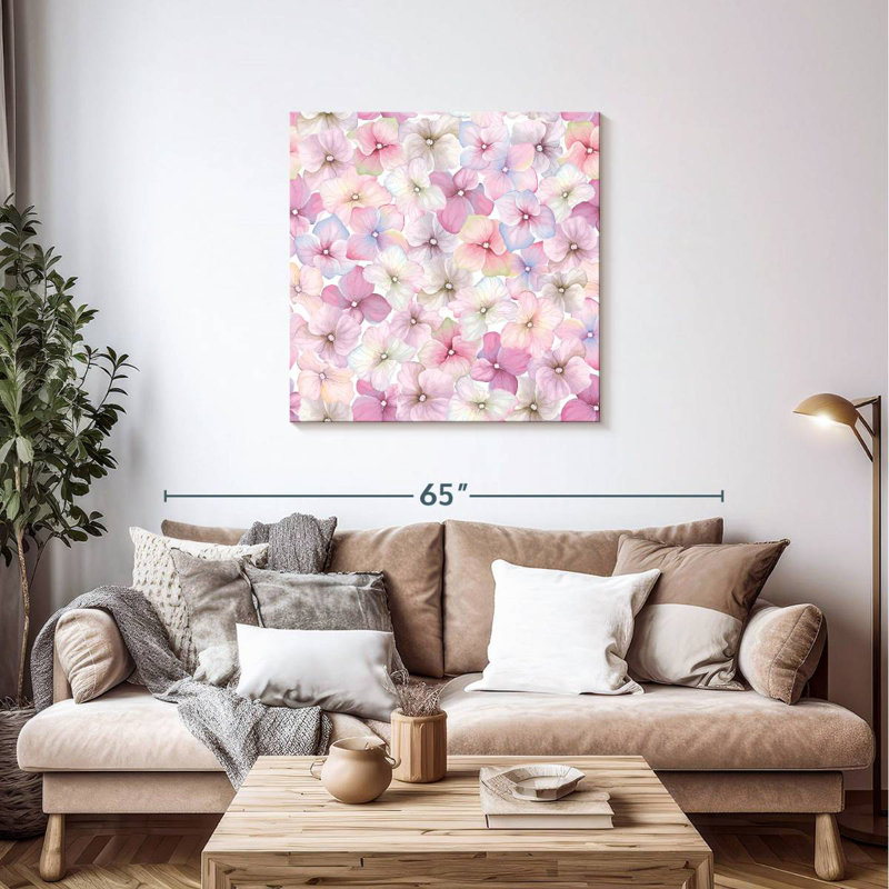 Hortensias roses dégradés Harnek, H 36 po x l 36 po