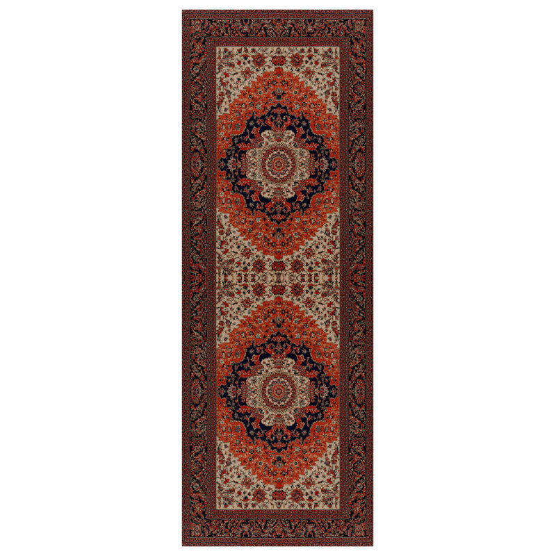 Tapis en coton imprimé chenille Guria, Rectangle 5 pi 3 po x 6 pi 7 po