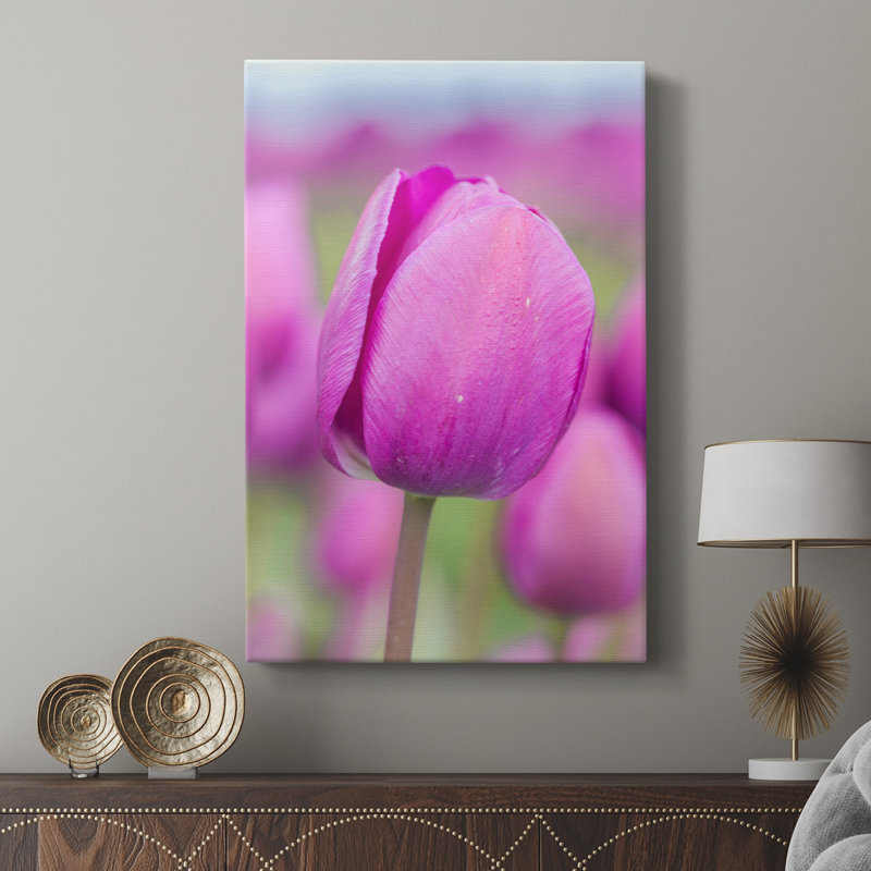 Tige magenta - galerie Cavas sur mesure, H 27 po x l 18 po