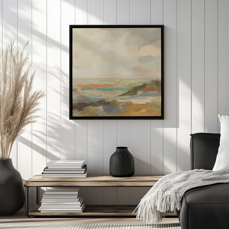 Reproduction d'art sur toile «Mute Harmony» par Silvia Vassileva, H 20 po x l 20 po, Noir, Cadre flottant