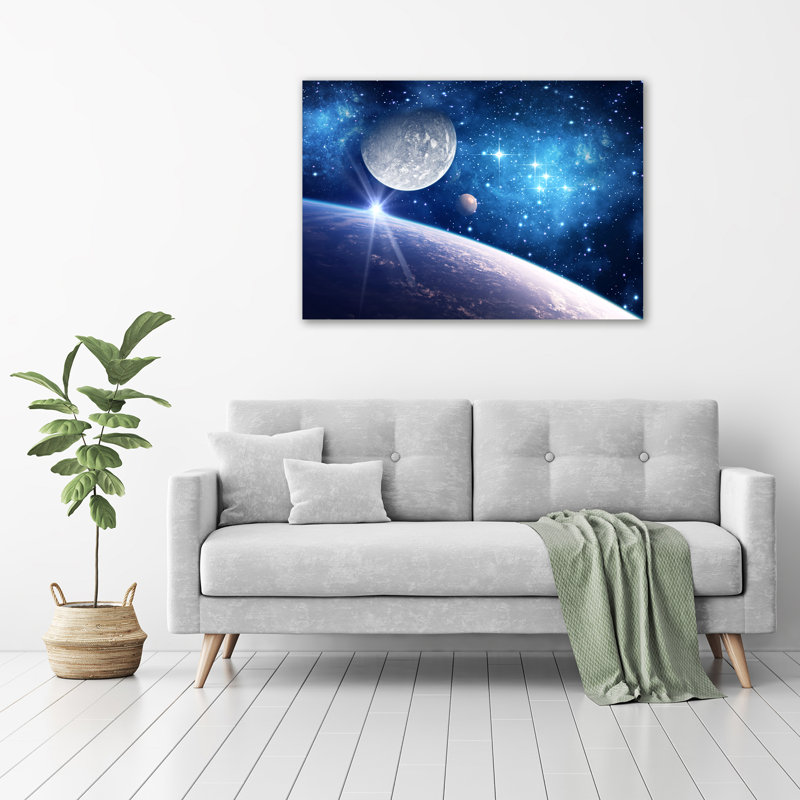 Moon - No Frame Print on Glass