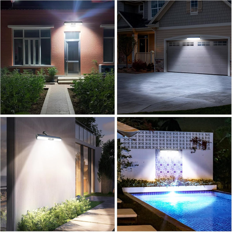 Clip On Solar Motion Lights Outdoor Waterproof Motion Sensor Outdoor Lights Portable Solar Powered Security Light for Fence Garage Camping