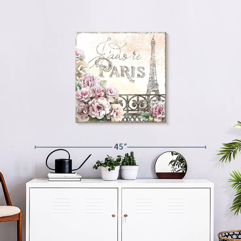 Nicci Paris Roses III, H 24 po x l 24 po