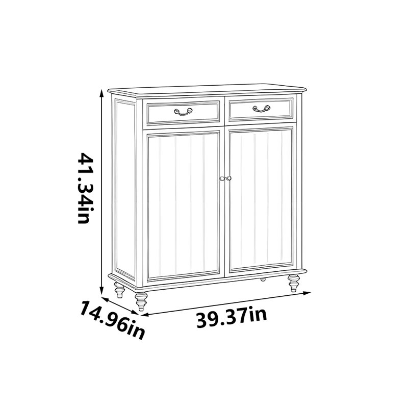 Practical American style storage shoe cabinet