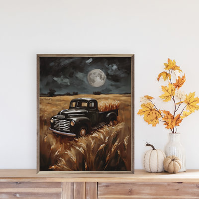«Black Truck In Hayfield» sur