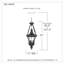 Lanterne suspendue d'extérieur Falnaglass Ib - Imperial Bronze 3 - H 31 po
