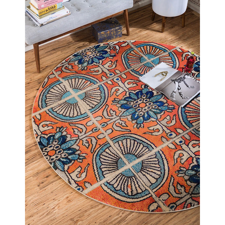 Eddins Washable Geometric Indoor Rug