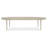 Maple Oval Metal Base Dining Table