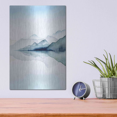 «Glacial II» par Grace Popp, art mural en métal, 12 po x 16 po