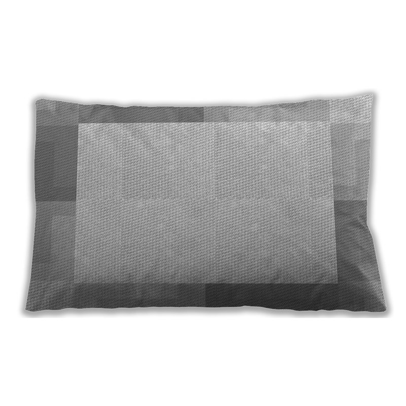 Coussin décoratif à motifs 1412, Microsuède, Bleu clair