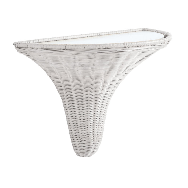 Amanda Lindroth Baytree Wicker Bracket, Tan