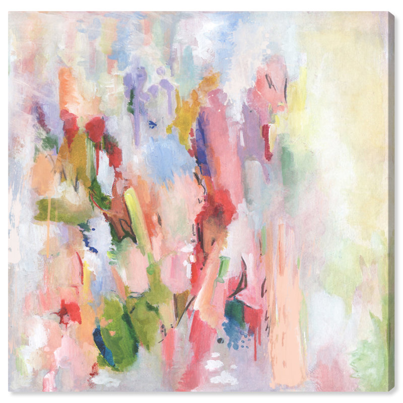 20" x 20" Gold Framed Abstract Canvas Print