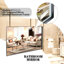 Bathroom Mirror With Beveled Edge And Clear Reflection Surface Distinctive Character-1697617444-1697617445