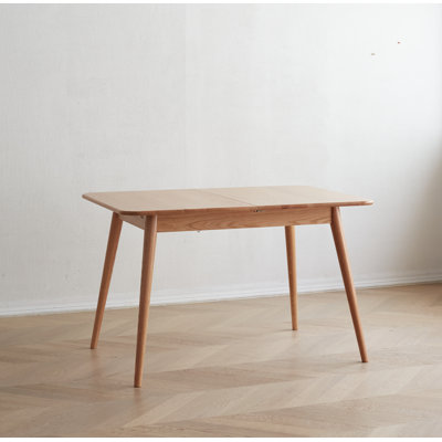 100% Solid Wood Dining Table, Extendable Design