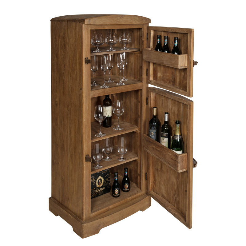 Marjo 60cm Solid Wood Bar Cabinet