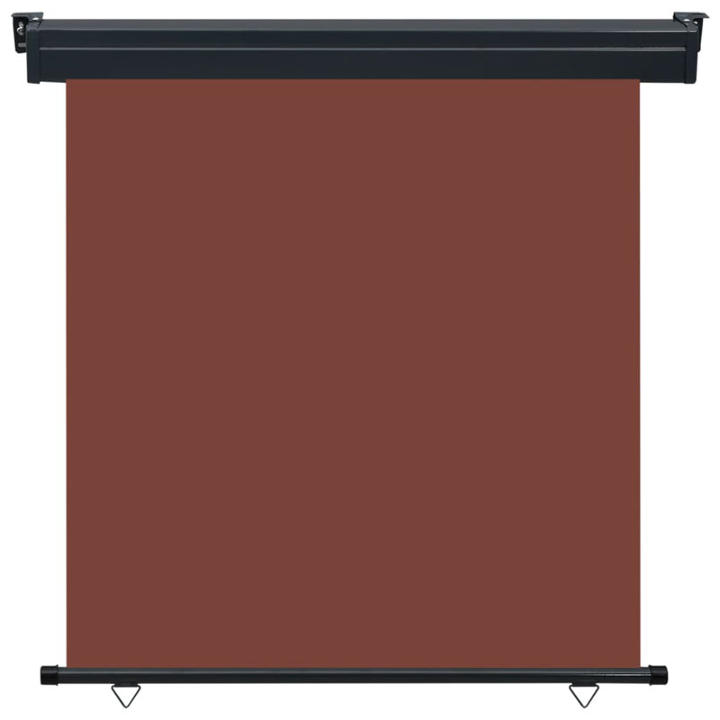 Ergin Balcony Side Awning, Brown, 250cm H x 160cm W