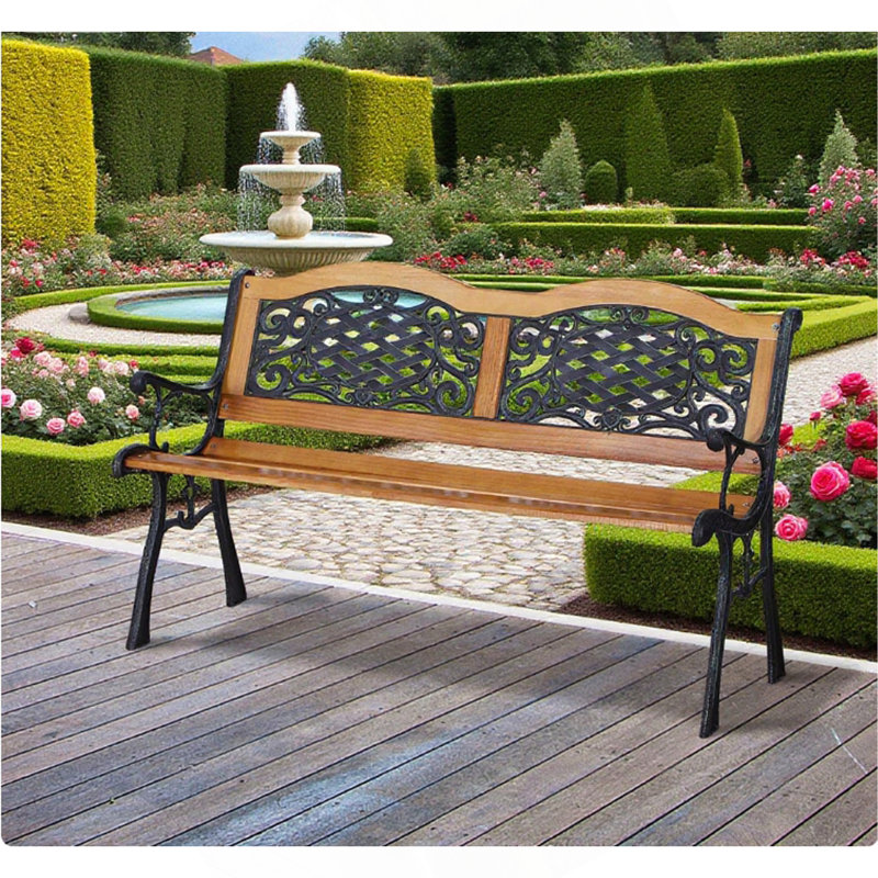 Banc de jardin extérieur, banc de patio de parc