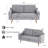 65.4" Mid-Century Modern Loveseat Sofa In Linen-1720252957