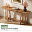 Console 63 po avec structure géométrique en bois massif
