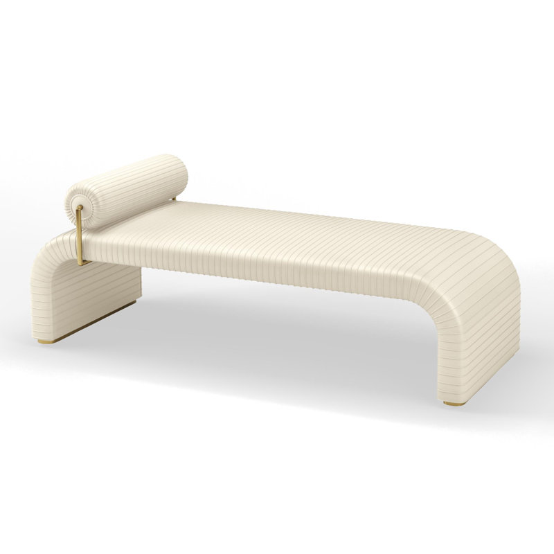 Cade Daybed-Graphite Leather, Cade Daybed White Faux Leather