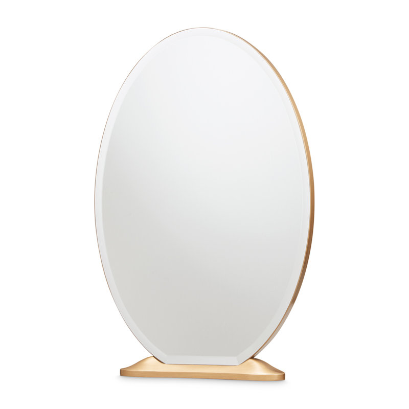 St. Charles Vanity Desk & Mirror - Dove Gray