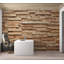 Murale pelez et collez - petites bandes de bois-875929984