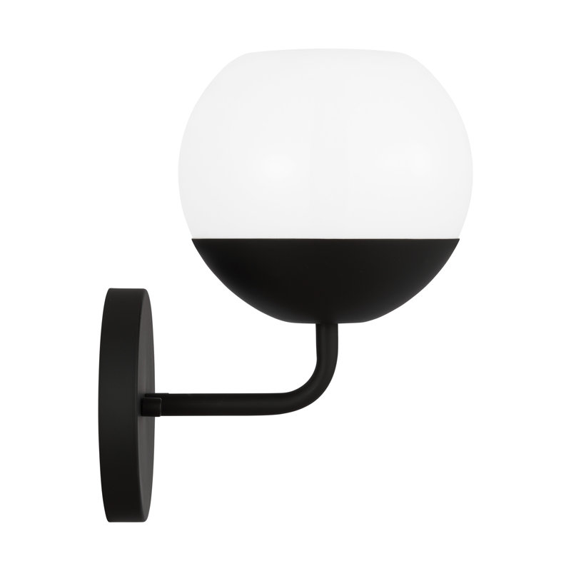 Alvin 1 - Light Armed Sconce, Midnight Black